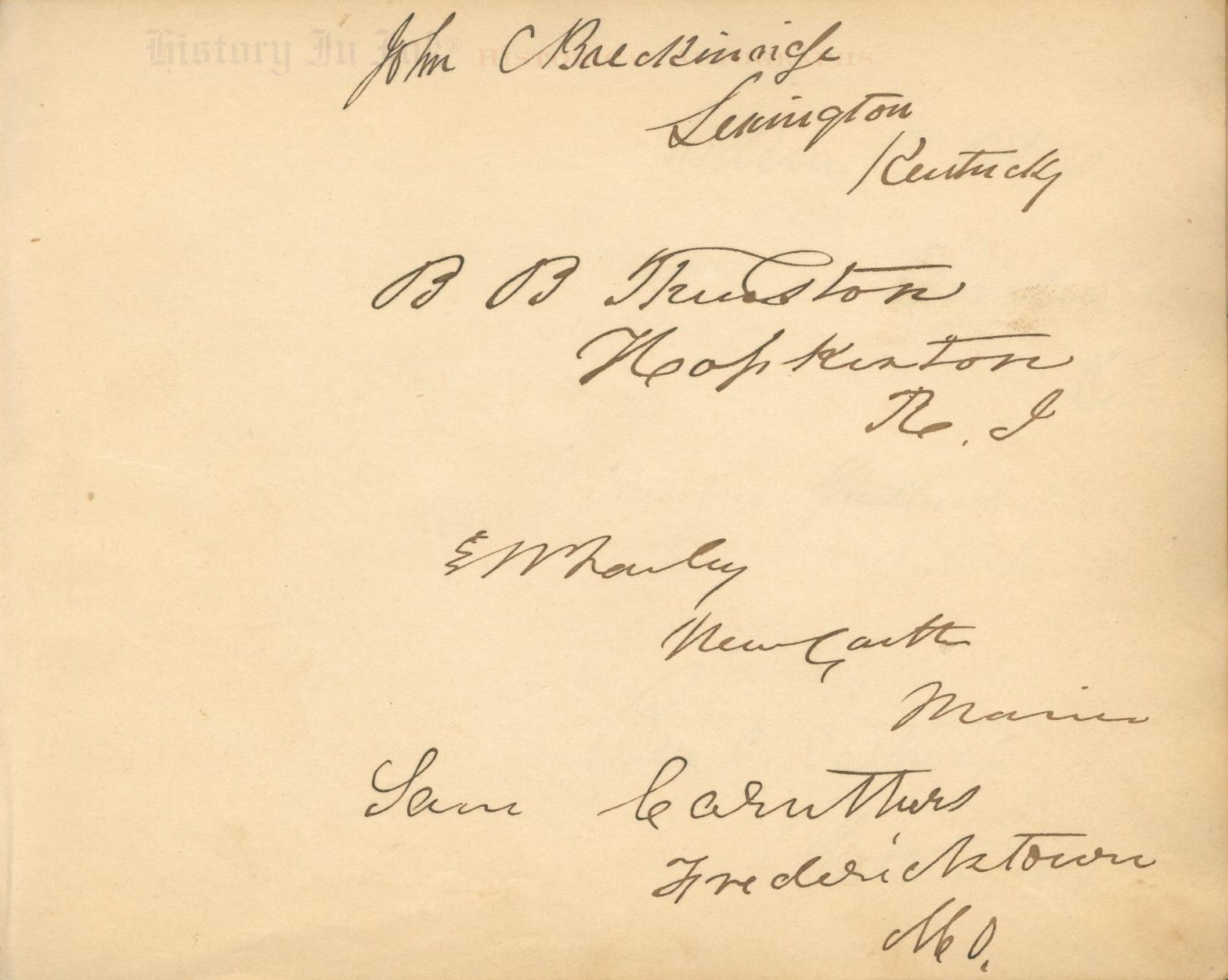 Autograph 1124201 Album containing signatures of two Presidents and